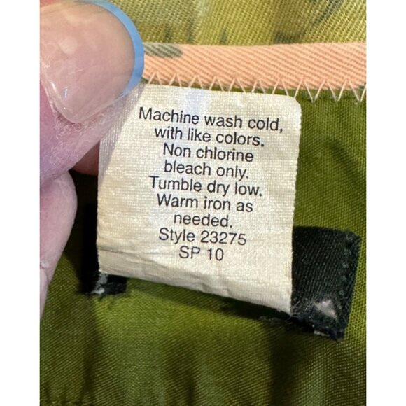 J.Crew Womens Size 4 Green & Pink Brocade Mini Skirt With Side Zipper - Picture 6 of 8